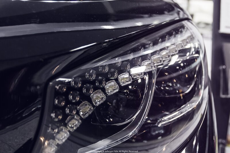 Car Headlight — Black, Dramatic, Photograph, Car Body