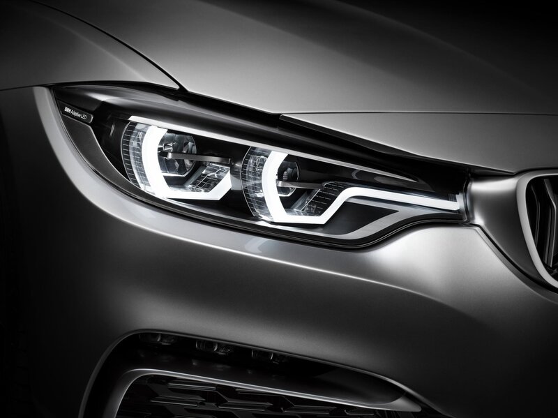 Car Headlight — Black, Dramatic, Photograph, Grille, Fender, Gray