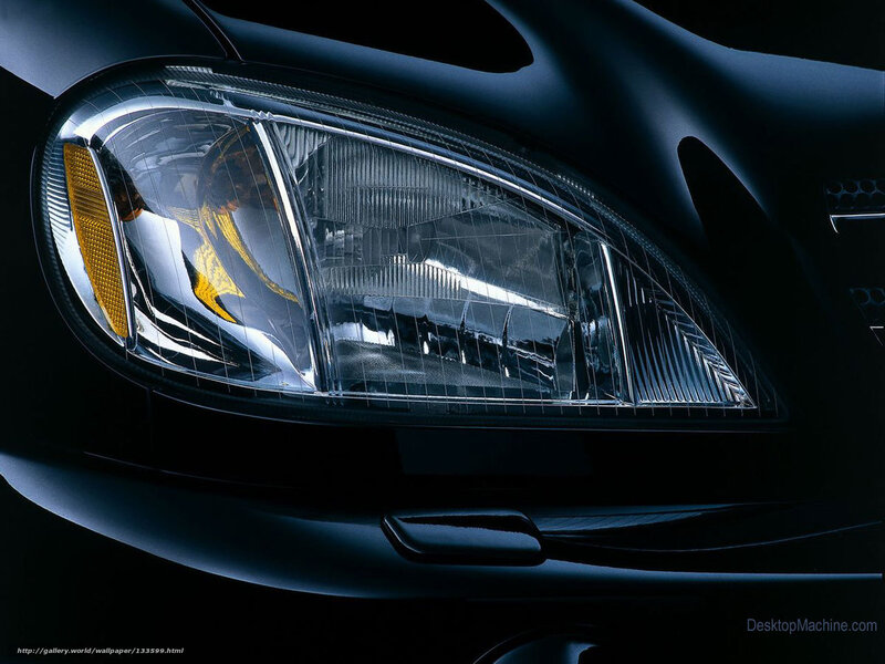 Car Headlight — Black, Dramatic