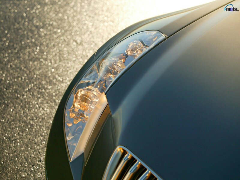 car headlight in sunlight