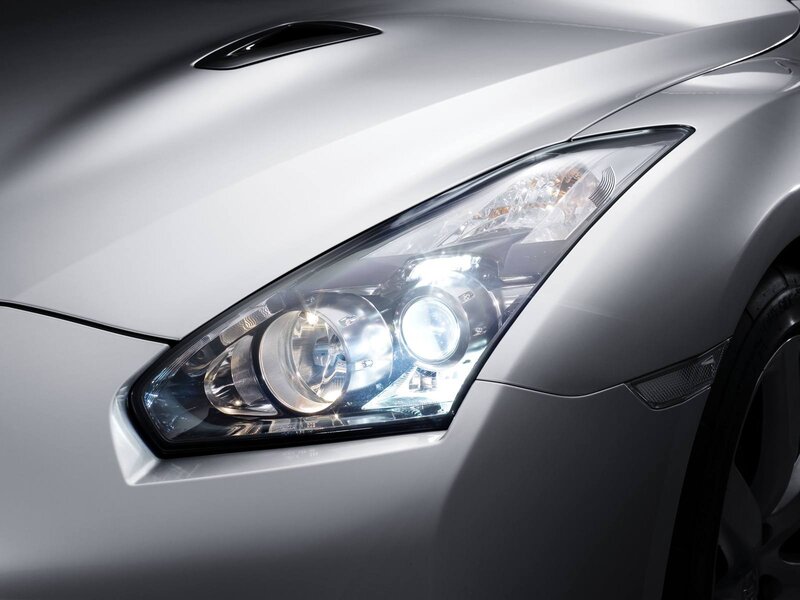 Car Headlight — Silver, Dramatic, Photograph, Car Body
