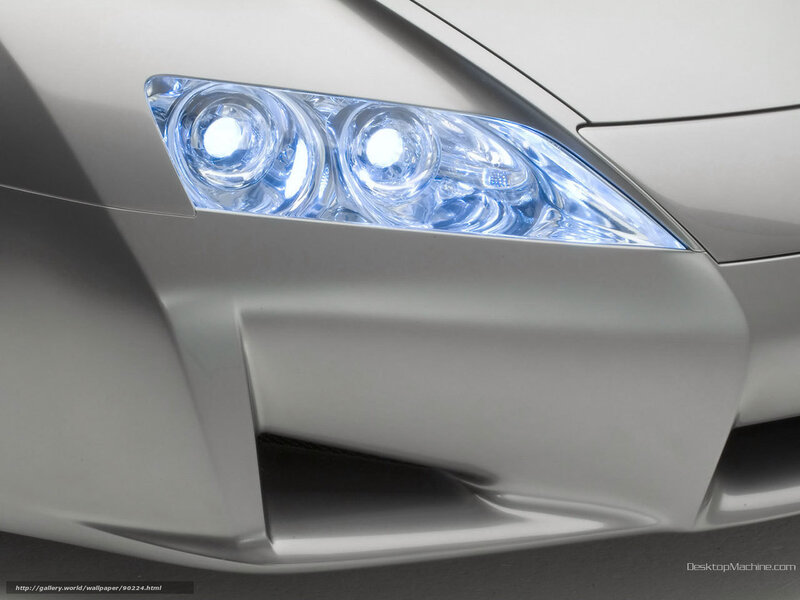 Car Headlight — Silver, Dramatic, Photograph
