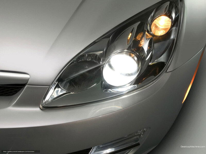 Car Headlight — Silver, Dramatic