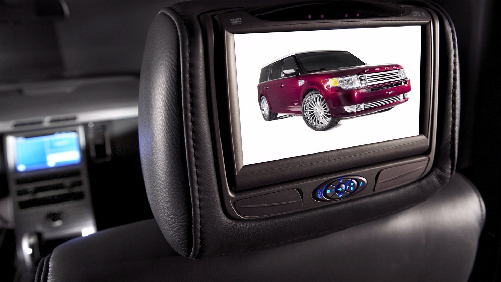 Car headrest entertainment system