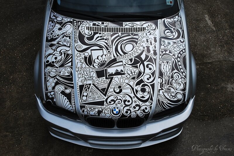 car hood art design
