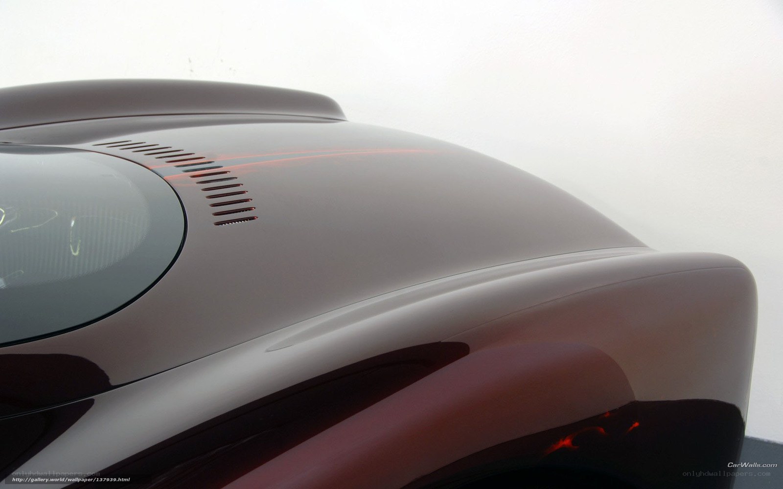car hood detail