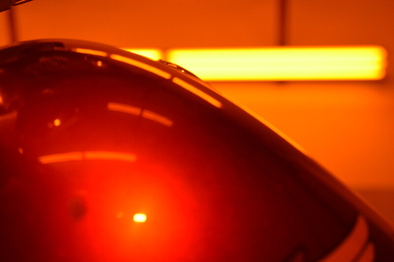 Car Hood in Orange Light