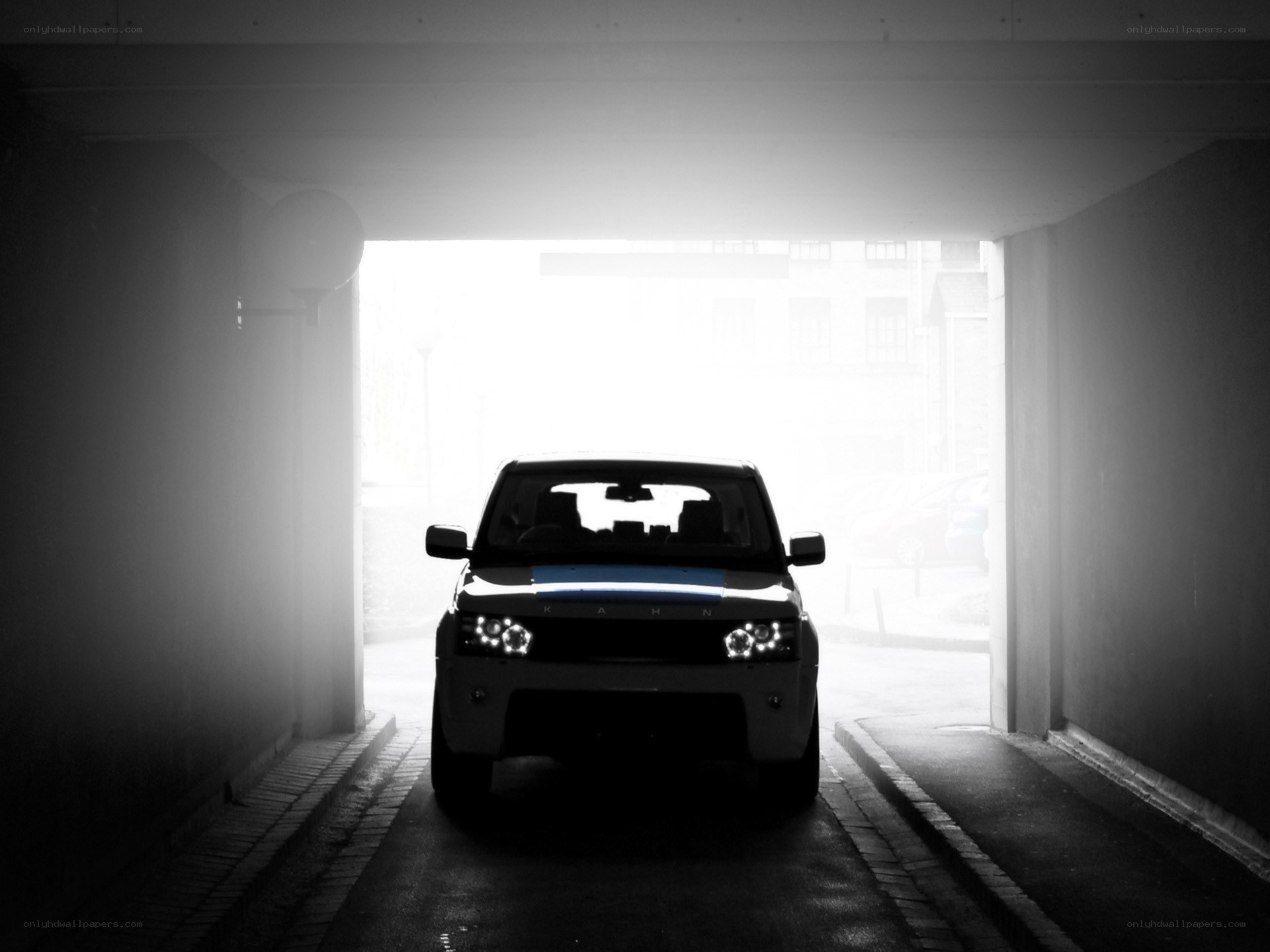 car in a tunnel