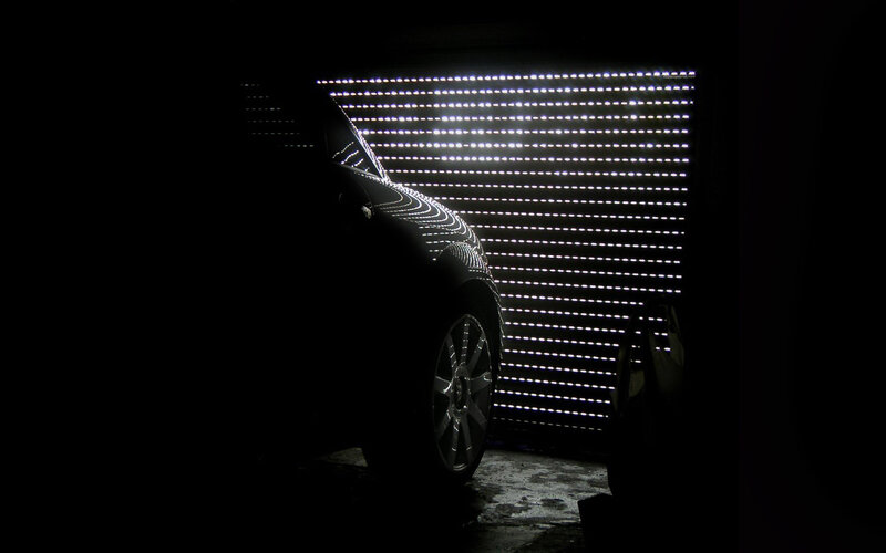 Car in Dark Garage — Black, Dramatic, Night