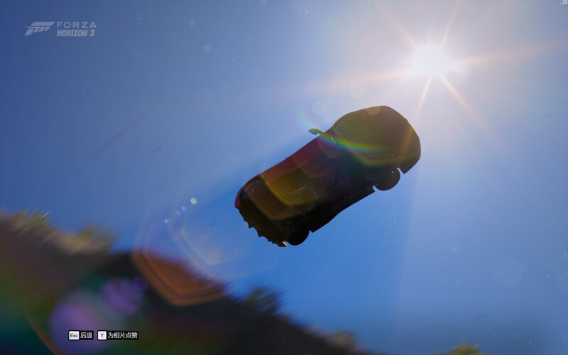 Car in Mid-air