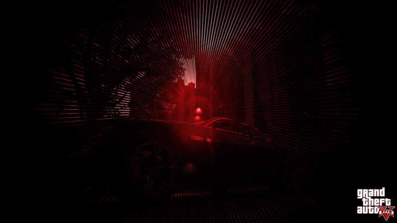 Car in Red Tunnel