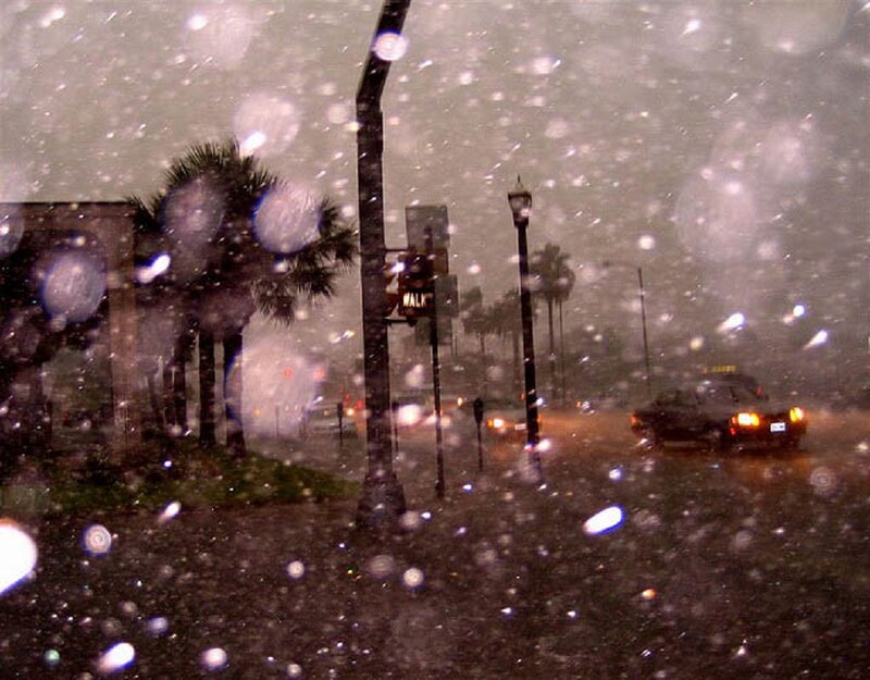 Car in Storm