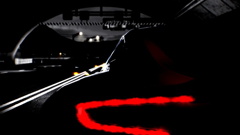 Car in Tunnel at Night — Black