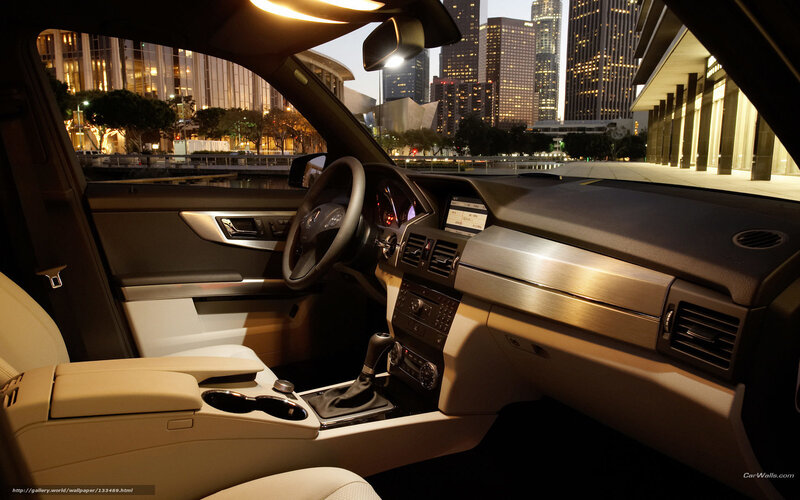 Car Interior at Night — Black, Modern