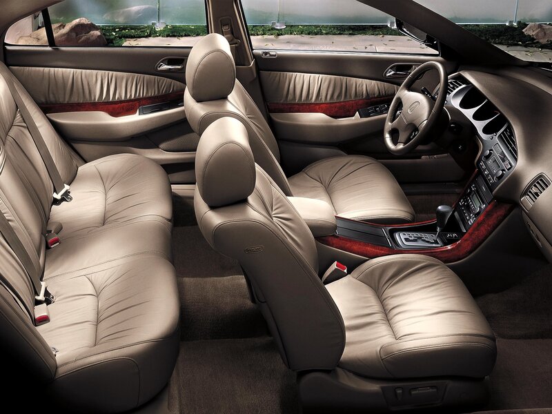 Car Interior — Beige, Neutral, Photograph, Leather Seats, Wood Trim