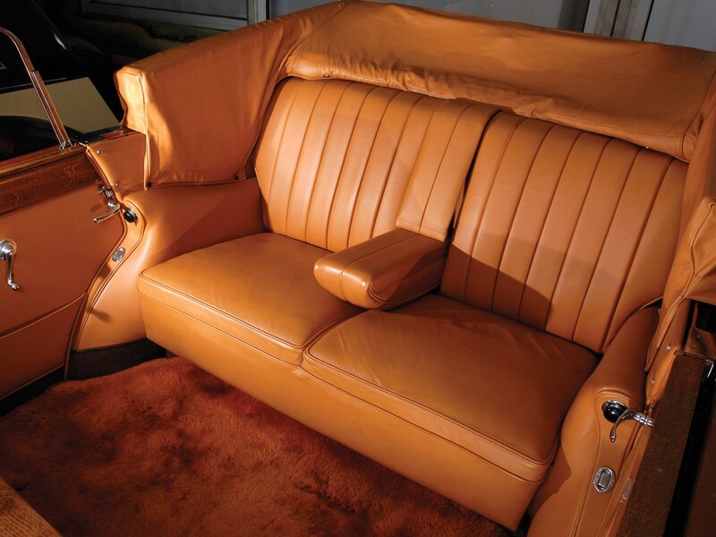 Car Interior Bench Seat — Brown