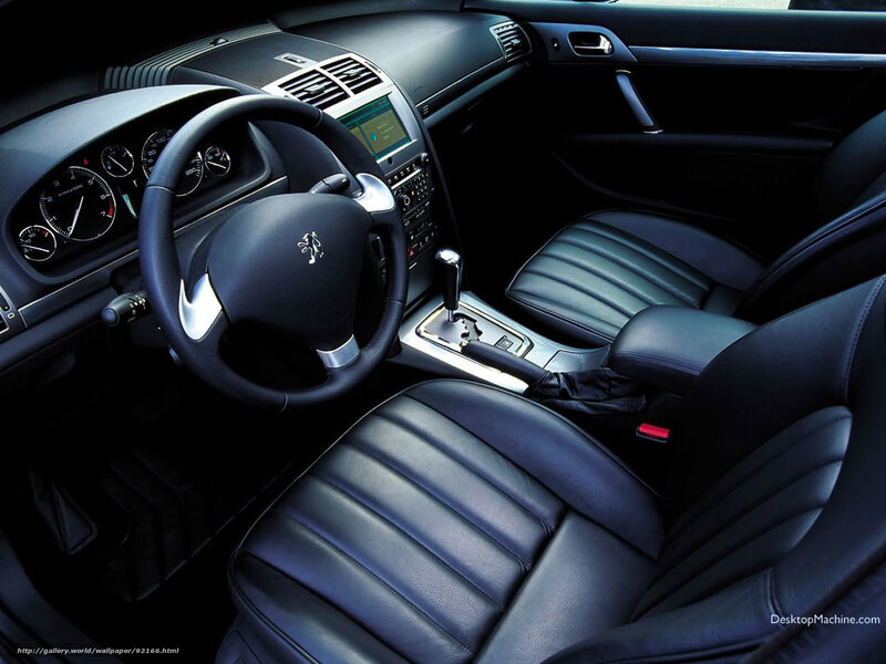 Car Interior — Black, Dark, Photograph, Steering Wheel, Dashboard, Gear Shift