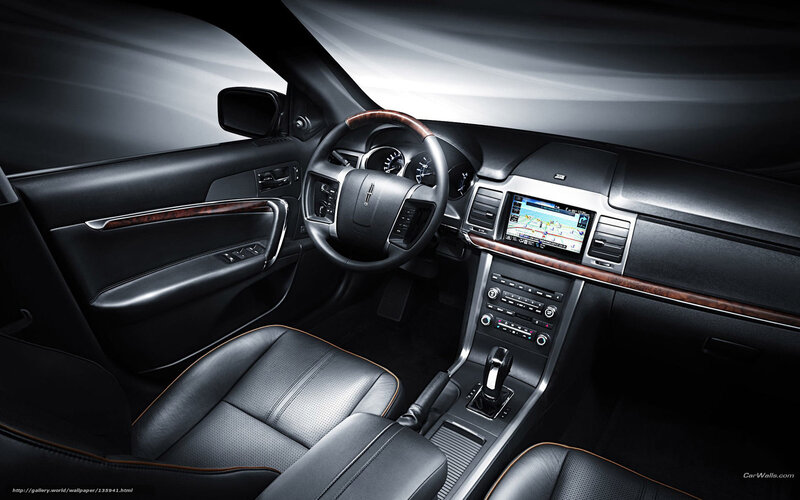 Car Interior — Black, Dramatic, Photograph, Steering Wheel, Dashboard, Center Console