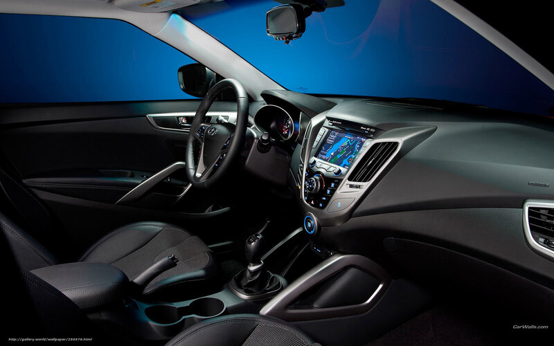 Car Interior — Black, Dramatic, Photograph, Steering Wheel, Dashboard, Infotainment Screen