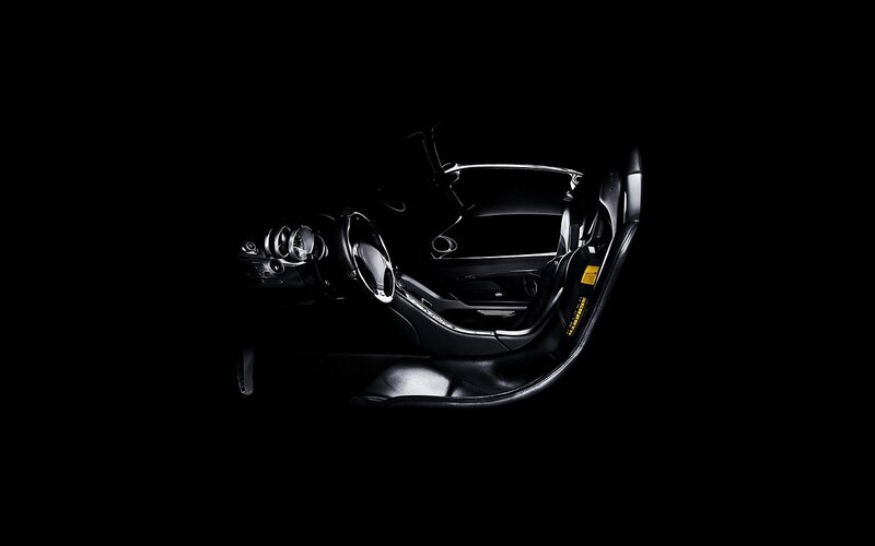 Car Interior — Black, Dramatic, Photograph, Steering Wheel, Dashboard, Seat, Gray