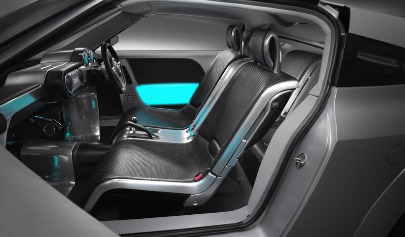 Car Interior — Black, Futuristic, 3d Render, Seats, Steering Wheel