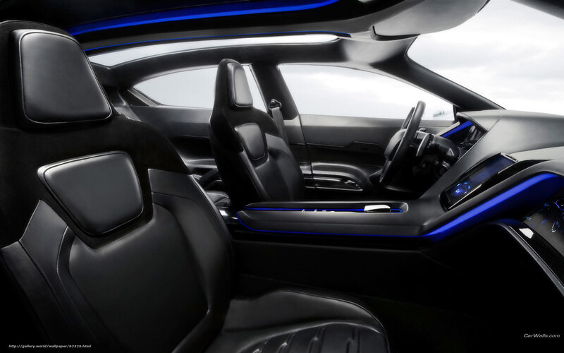 Car Interior — Black, Futuristic, 3d Render, Seats