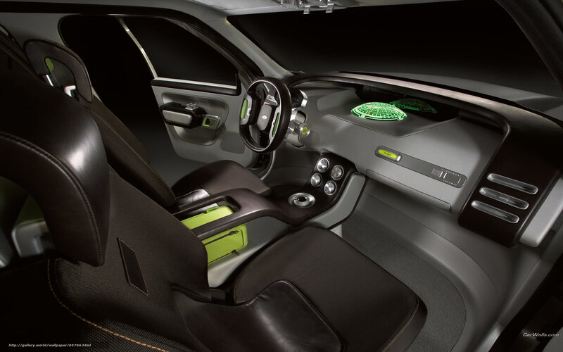 Car Interior — Black, Futuristic