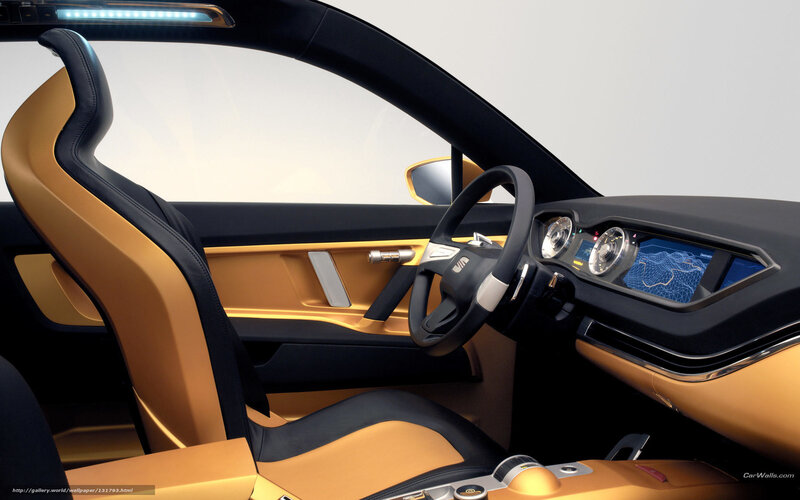 Car Interior — Black, Modern, 3d Render, Steering Wheel, Dashboard, Seat