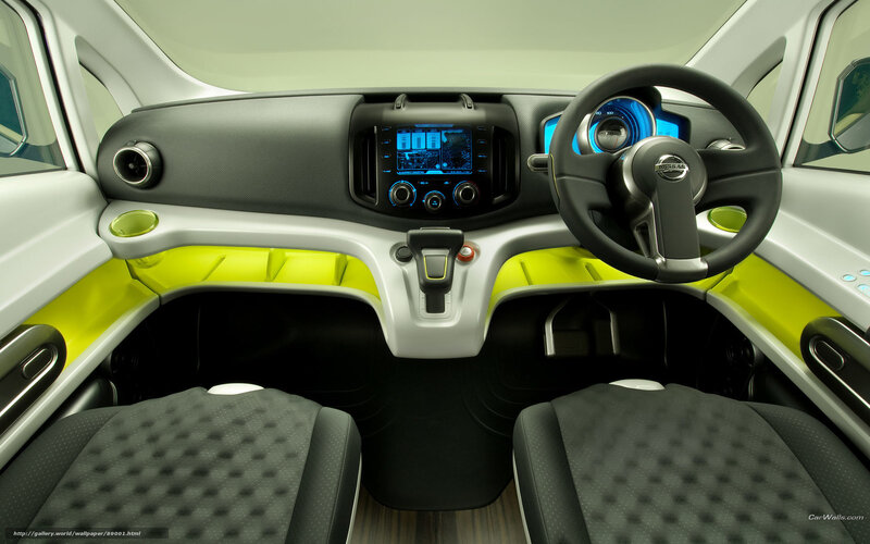 Car Interior — Black, Modern, 3d Render, Steering Wheel, Dashboard, Seats