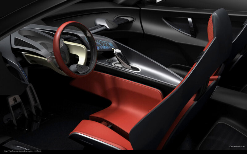 Car Interior — Black, Modern, 3d Render, Steering Wheel, Dashboard