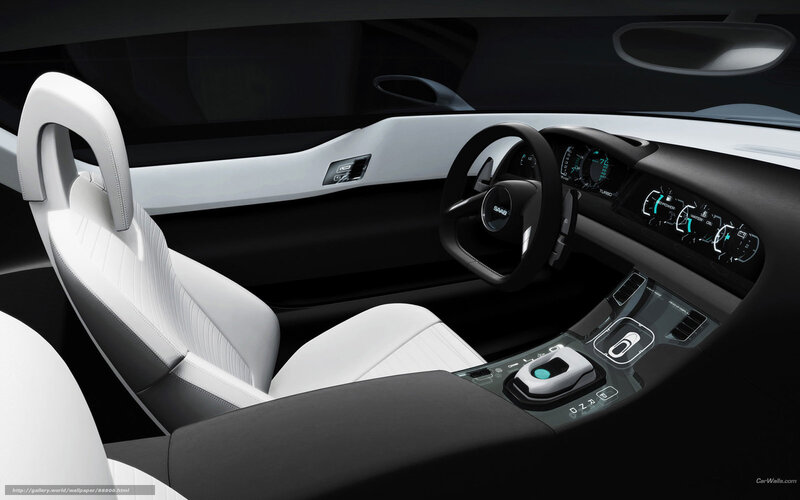 Car Interior — Black, Modern, 3d Render, Steering Wheel