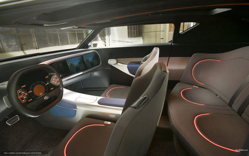 Car Interior — Black, Modern, Night