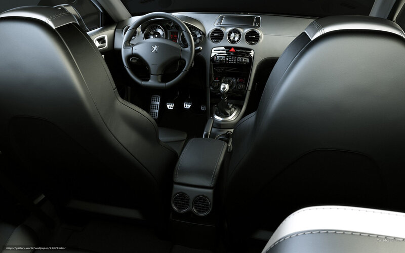 Car Interior — Black, Modern, Photograph, Steering Wheel, Center Console