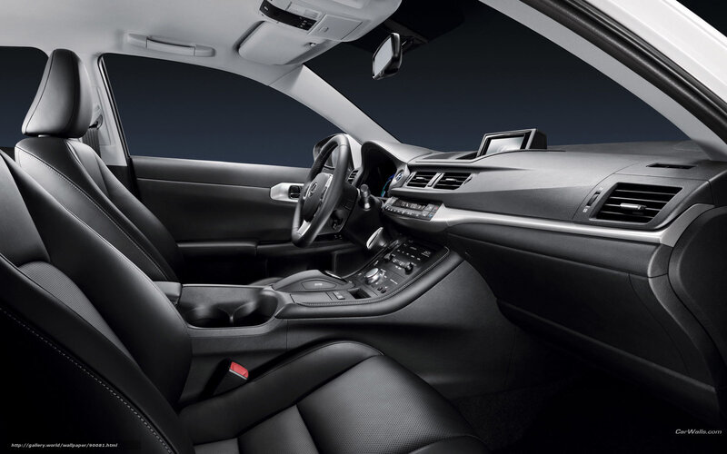Car Interior — Black, Modern, Photograph, Steering Wheel, Dashboard, Center Console