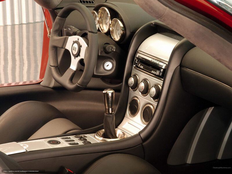 Car Interior — Black, Modern, Photograph, Steering Wheel, Gear Shift, Dashboard