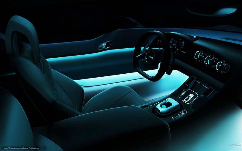 Car Interior — Blue, Dark