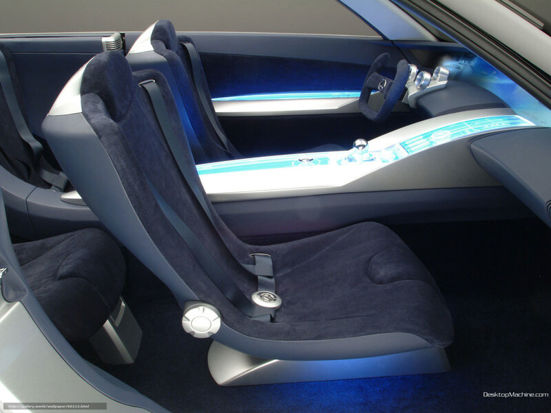 Car Interior — Blue, Futuristic