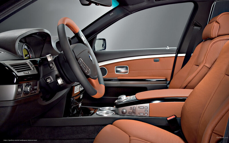 Car Interior — Brown, Luxurious, Photograph, Steering Wheel, Center Console