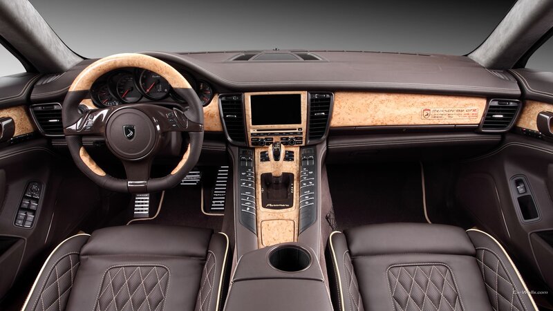 Car Interior — Brown, Luxurious, Photograph, Steering Wheel, Dashboard, Center Console