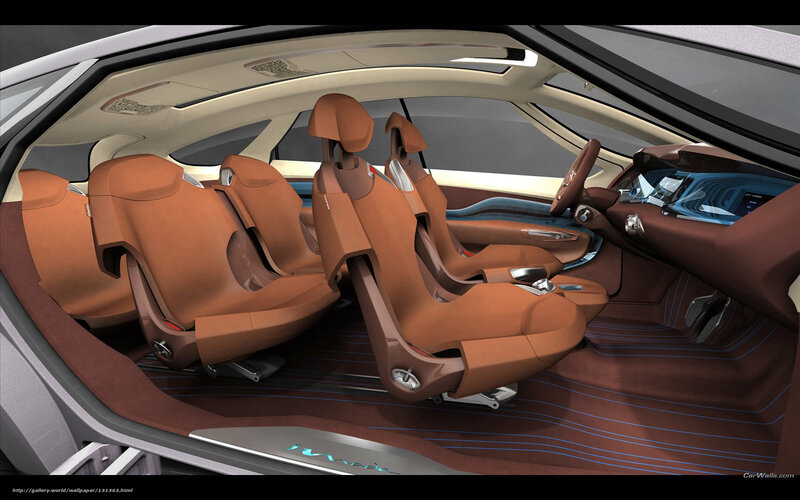 Car Interior — Brown, Modern, 3d Render, Seats