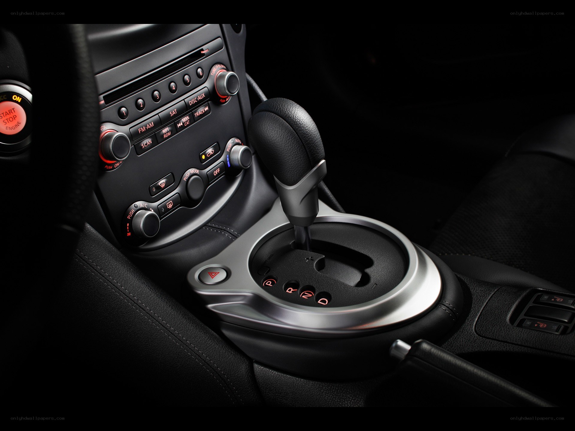 car interior center console