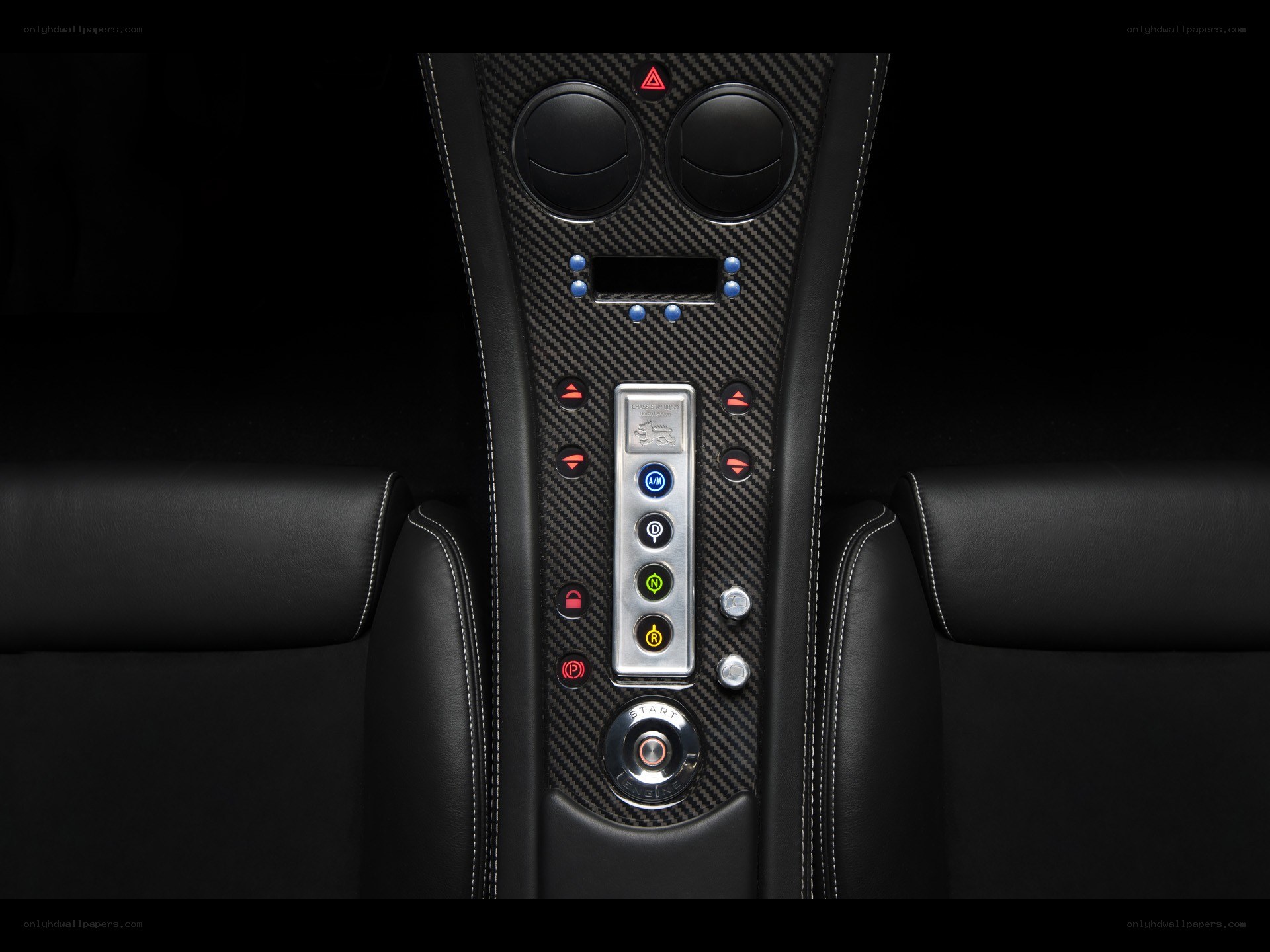 car interior center console