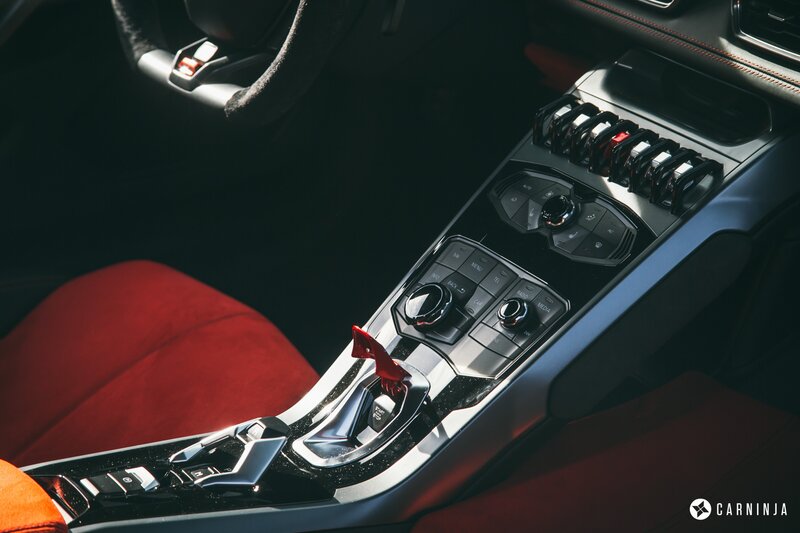 Car Interior Center Console — Black, Dramatic, Photograph