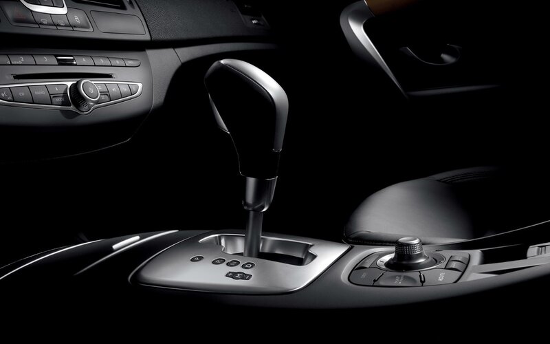 Car Interior Center Console — Black, Dramatic