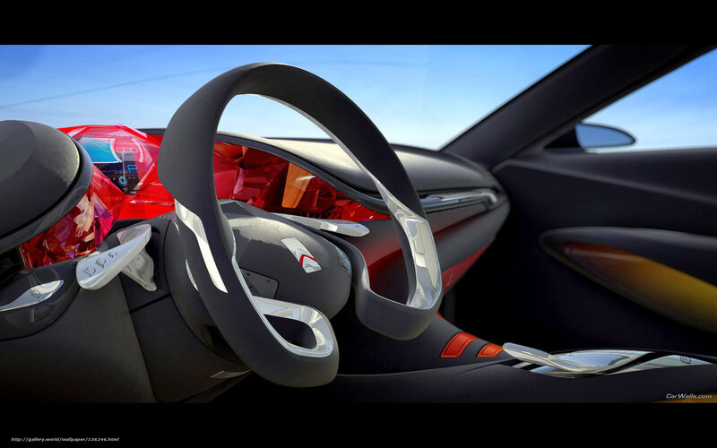 Car Interior Concept — Black, Futuristic, Afternoon