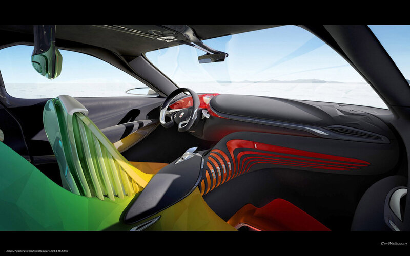 Car Interior Concept — Black, Futuristic
