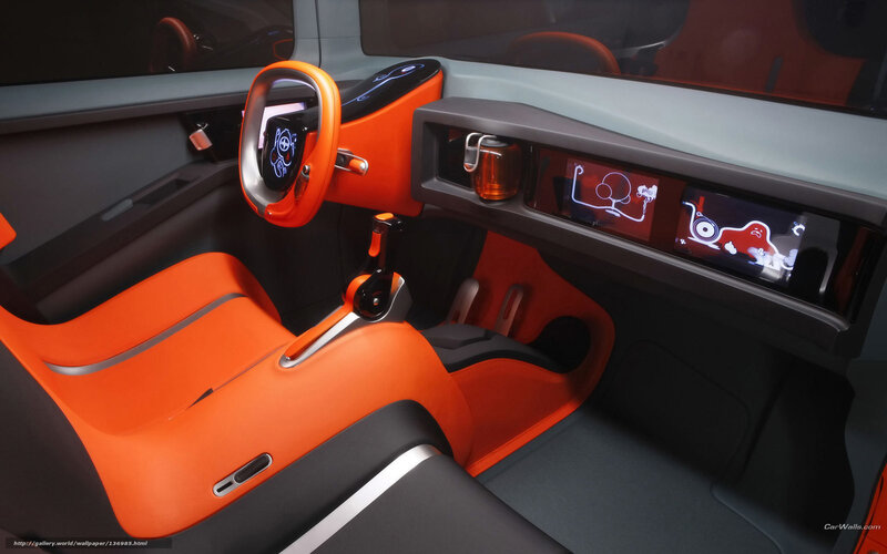 Car Interior Concept — Orange