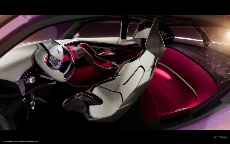 Car Interior Concept — Purple