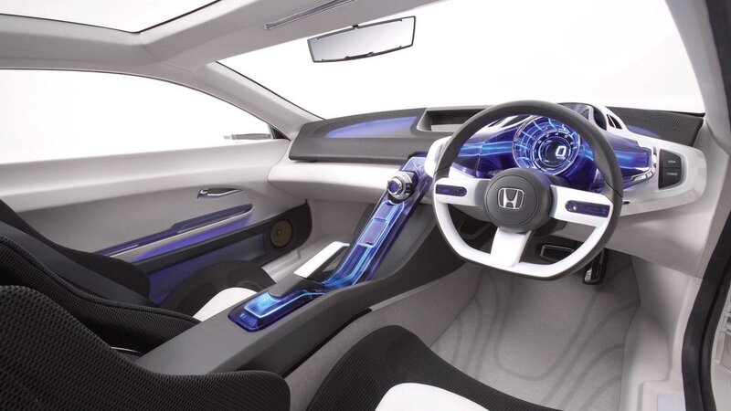 Car Interior Concept — White, Futuristic, 3d Render