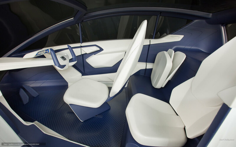 Car Interior Concept — White, Futuristic